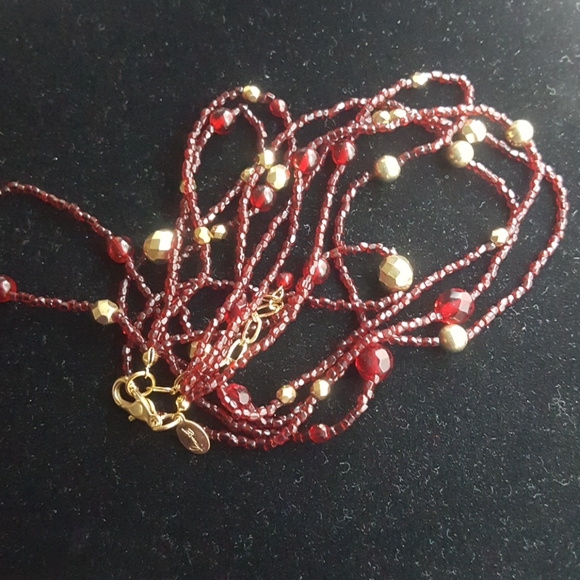 Bonni J Beaded Necklace Nordstrom Multi chain - Picture 4 of 4